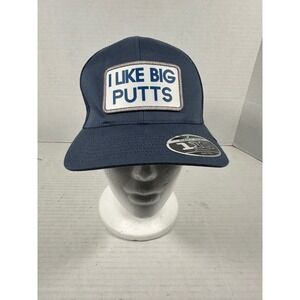 TravisMathew x Popstroke Widder 2.0 I Like Big Putts Blue TruckerHat Golf Cap OS